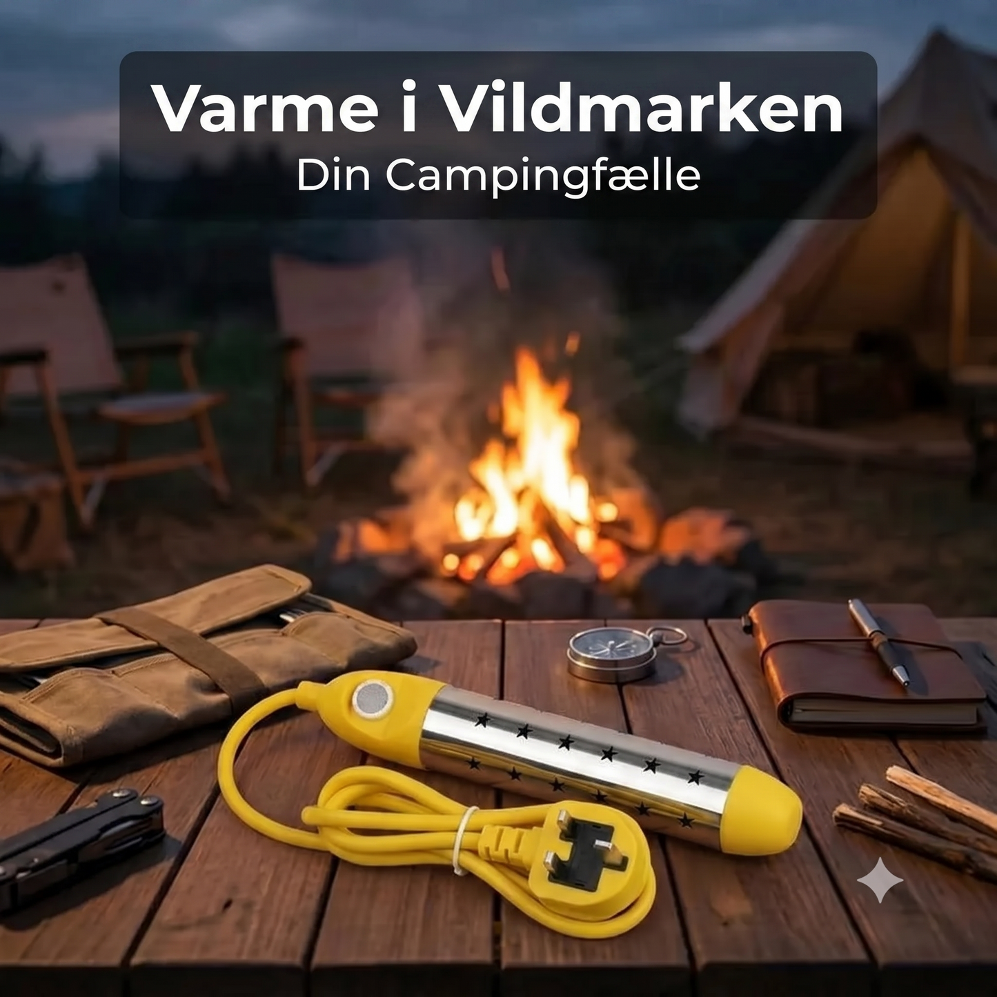 Dykpovervarmer i rustfrit stål