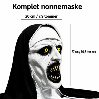 Uhyggelig nonnemaske til Halloween