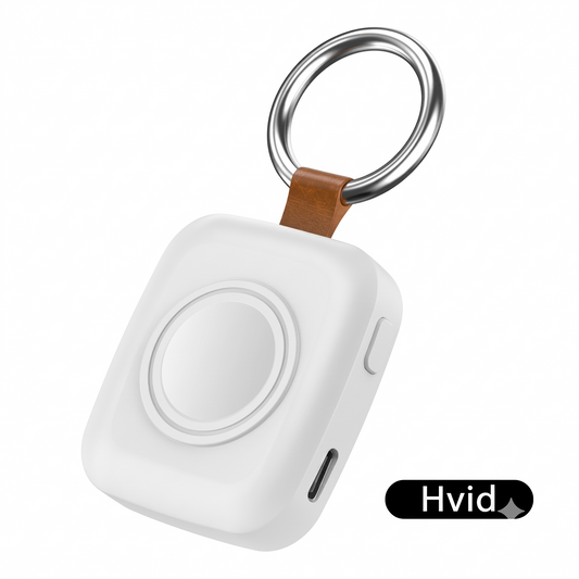 Kompakt magnetisk 1200 mAh smartwatch powerbank med nøglering