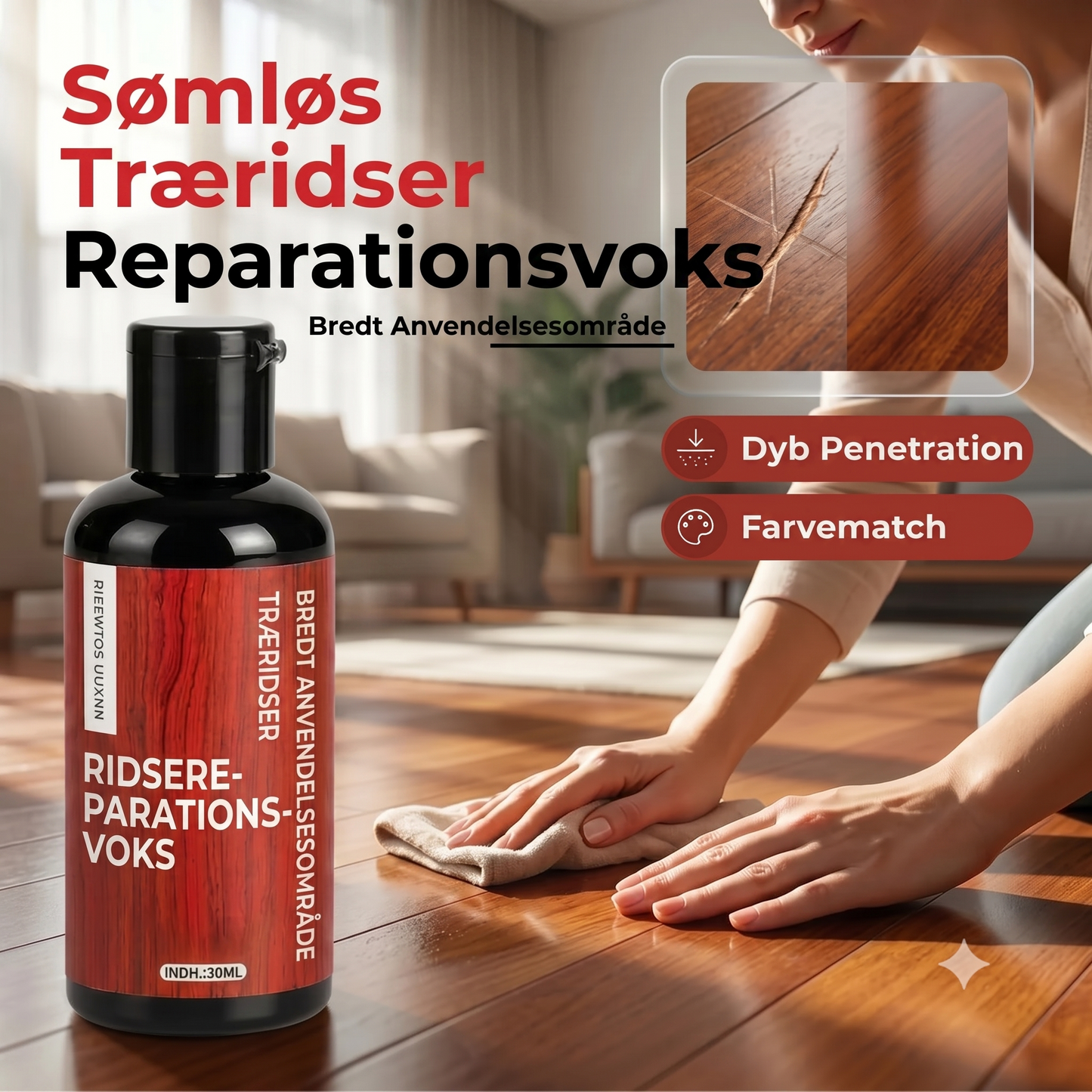 Voks til ridse reparation