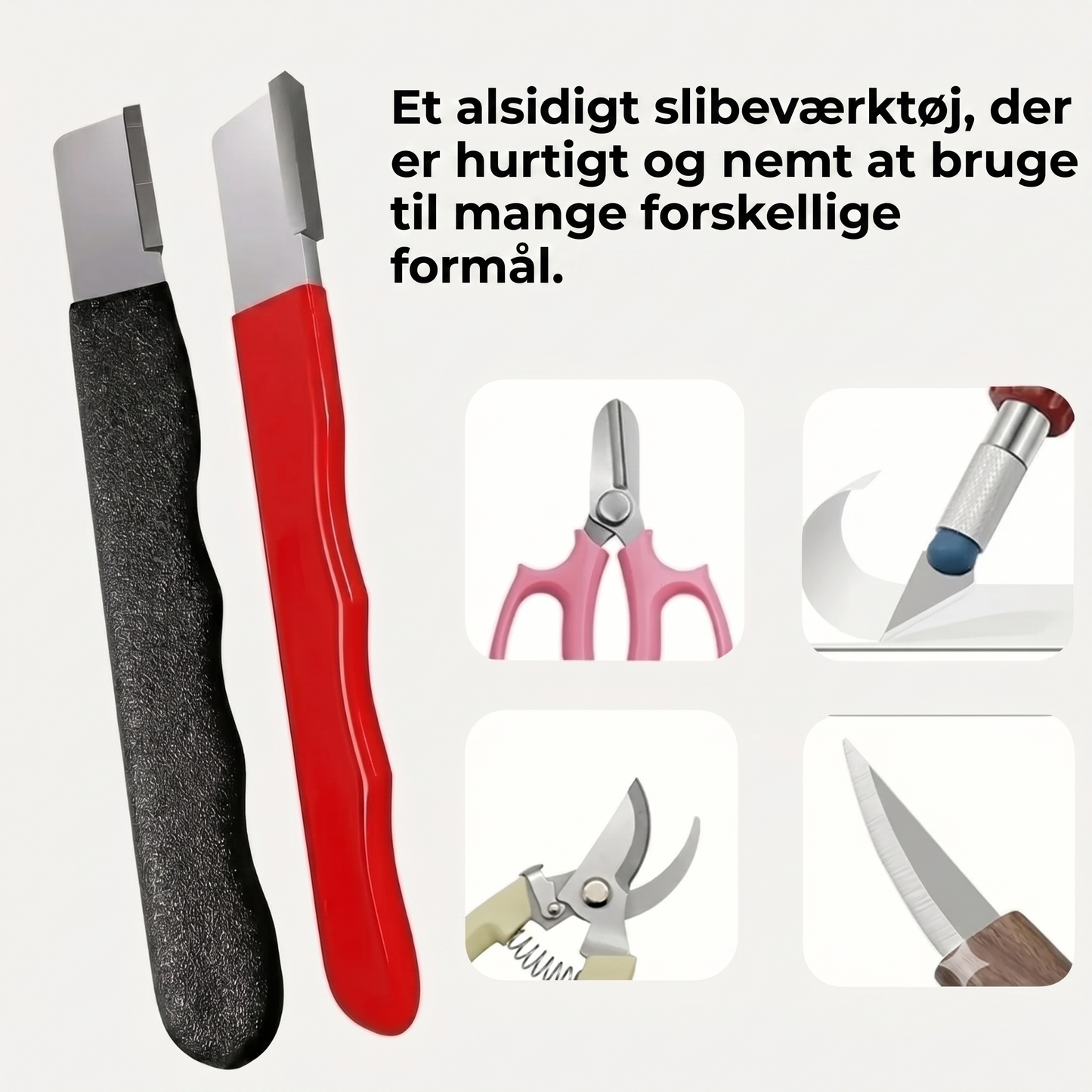 Sæt med 2 slibere til knive og saks