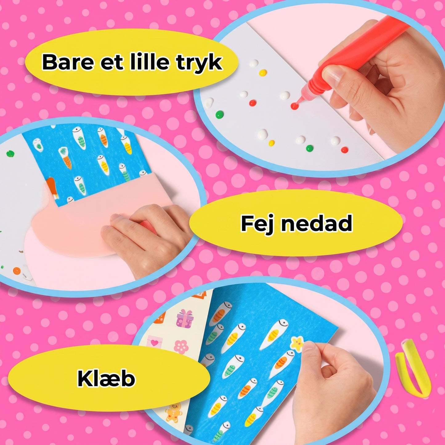 DIY regnbue skrabebilleder sæt med 35 stk.