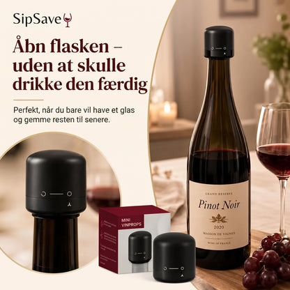 Flaskepropper til vin og champagne sæt med 4 stk.