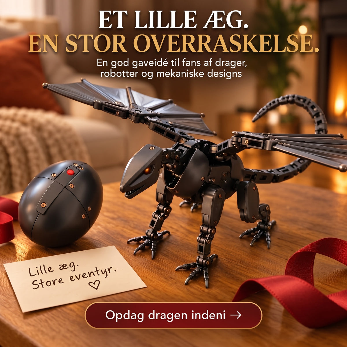 DragonMorph mekanisk æg der forvandles til en drage