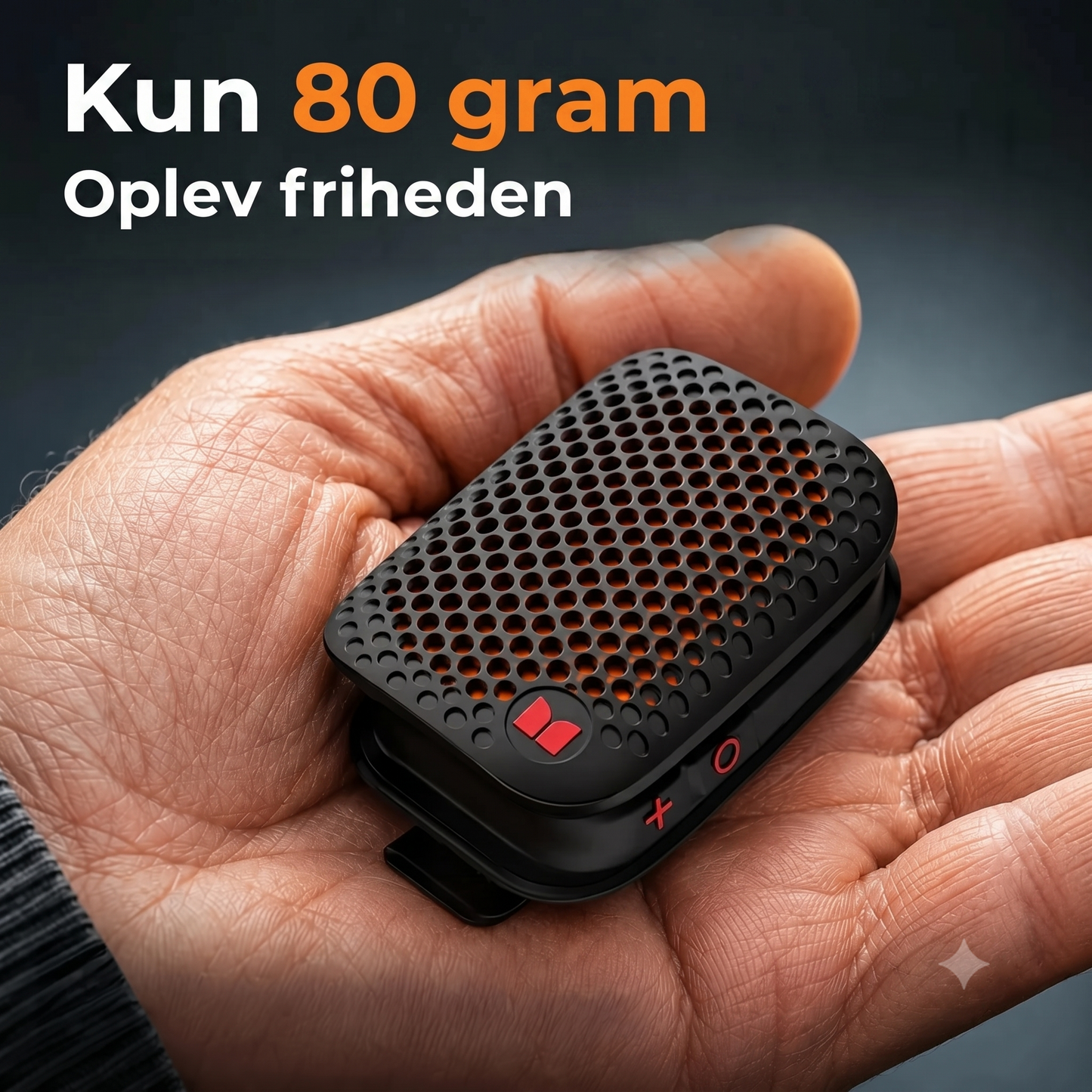 Bluetooth-højtaler med magnetisk klip