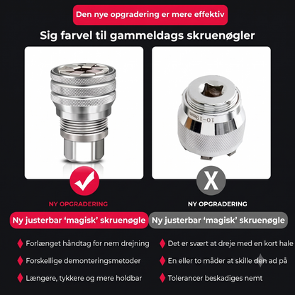 Universal justerbar topnøgle