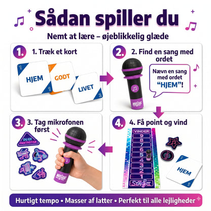 Music Mic Game-selskabsspil med mikrofon