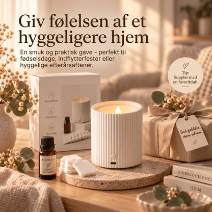 Genopladelig duftspreder med LED-belysning