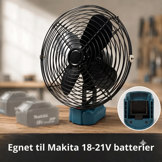 VoltAir Pro bærbar ventilator drevet af værktøjsbatteri