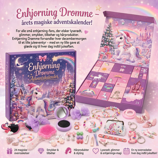 Enhjørninge-adventskalender til børn