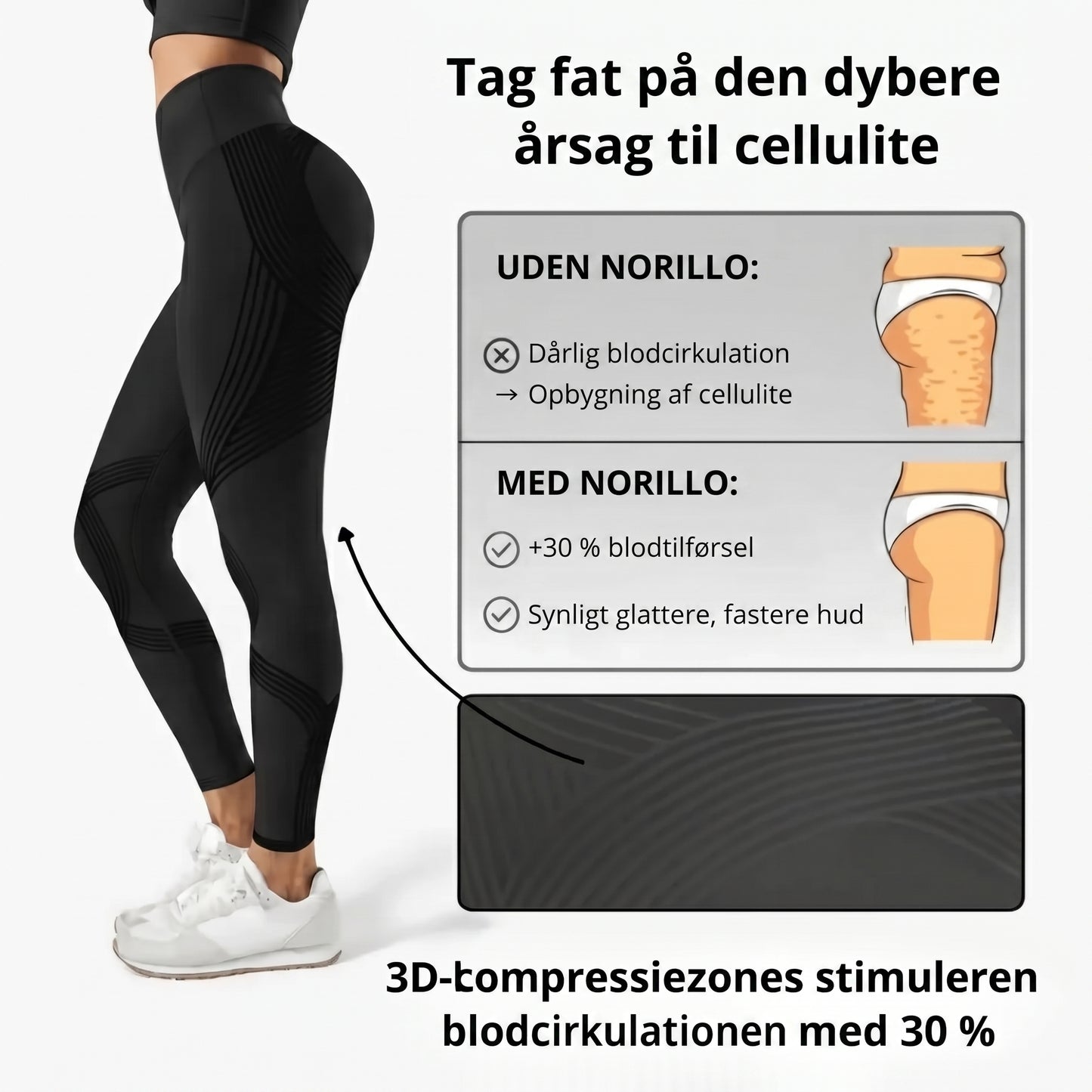 3D Sculpt leggings med formende pasform