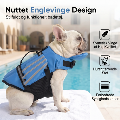 Hundefredningsvest med englevinger