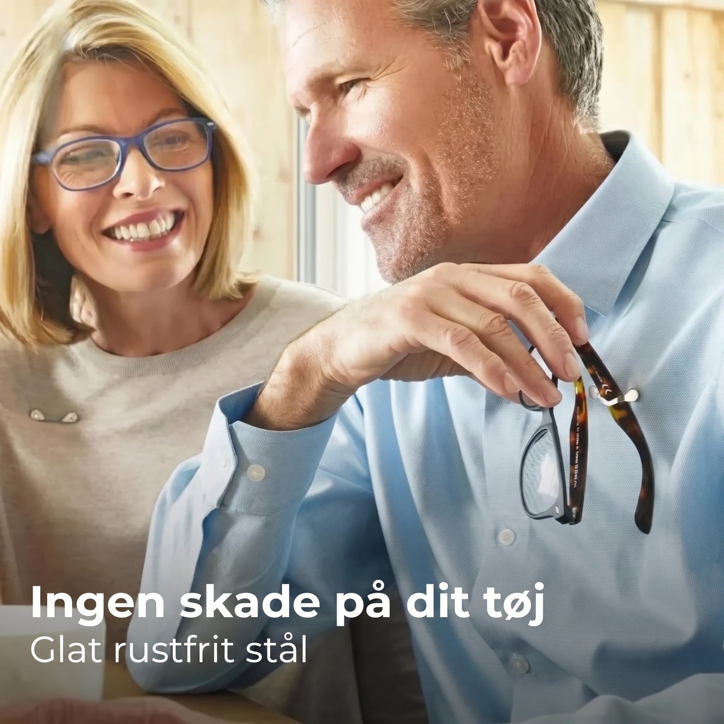Magnetisk brilleholder til tøj