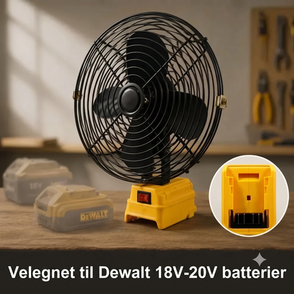 VoltAir Pro bærbar ventilator drevet af værktøjsbatteri