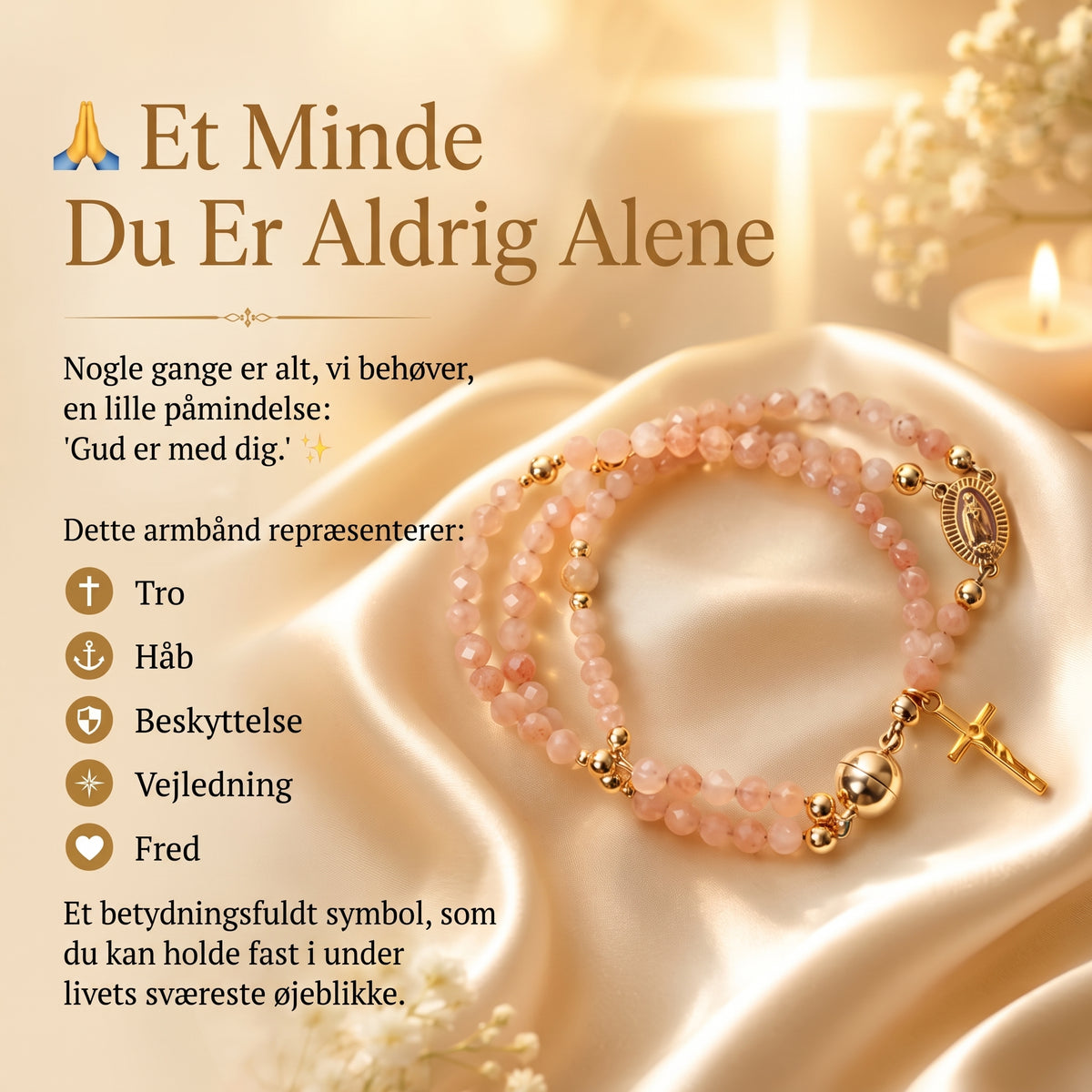 Religiøst rosenkransarmbånd