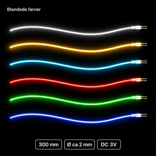 LumiNoodles fleksible LED-filamenter der kan klippes til