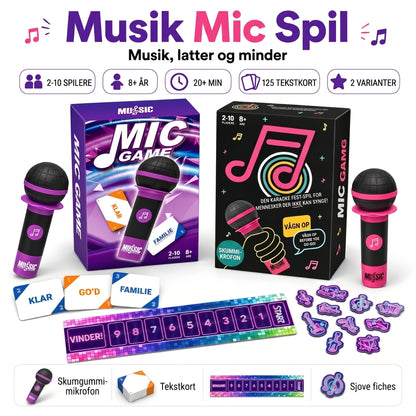 Music Mic Game-selskabsspil med mikrofon