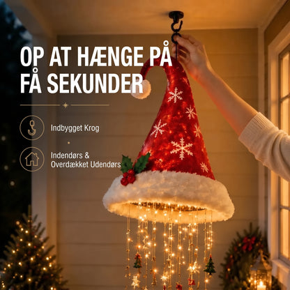 LED-julehue-lysekrone til juledekoration