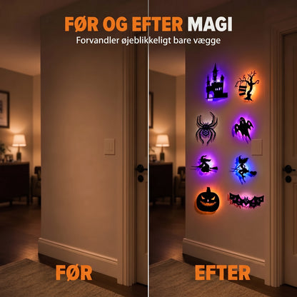 Selvlysende Halloween-vægklistermærker