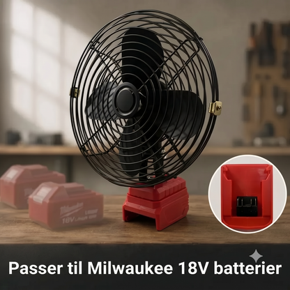 VoltAir Pro bærbar ventilator drevet af værktøjsbatteri