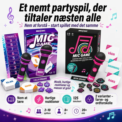 Music Mic Game-selskabsspil med mikrofon