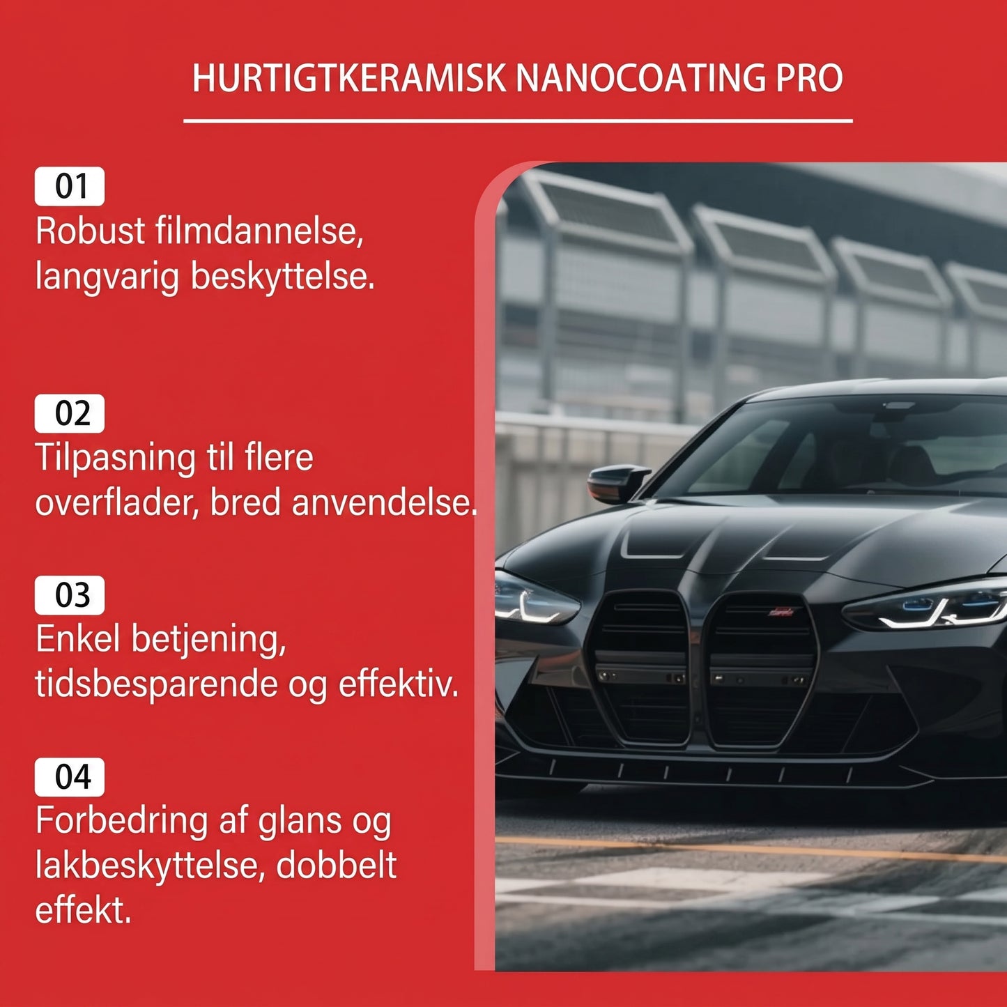 Nanokeramisk højglans-detailingspray til bil