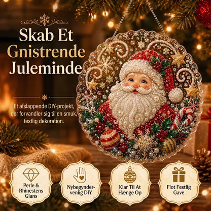 DIY-diamantkunst juleophæng med perler
