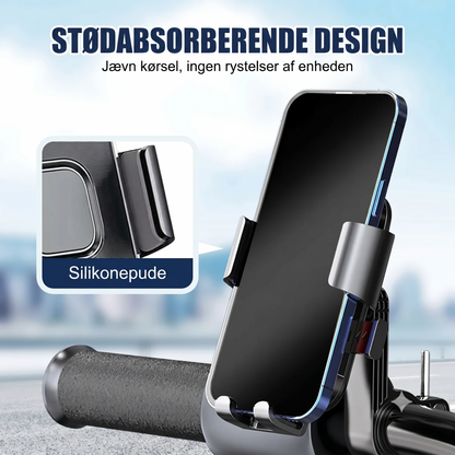Vibrationsdæmpende telefonholder til cykel og motorcykel