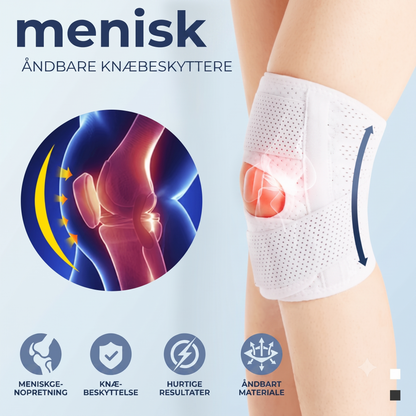 Åndbare knæbind til meniskstøtte