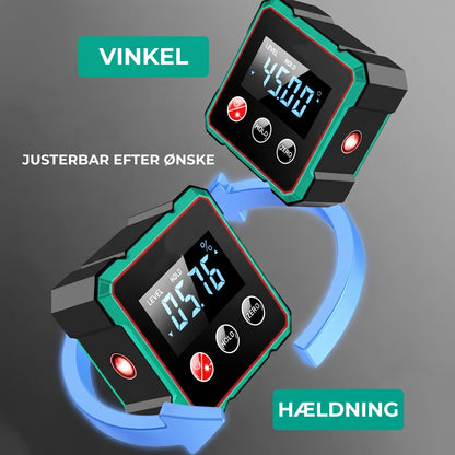 Firesidet magnetisk digital vinkelmåler med laser