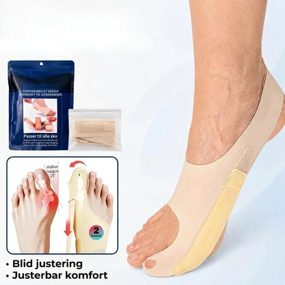Justerbar hallux valgus-korrigerer til storetåen