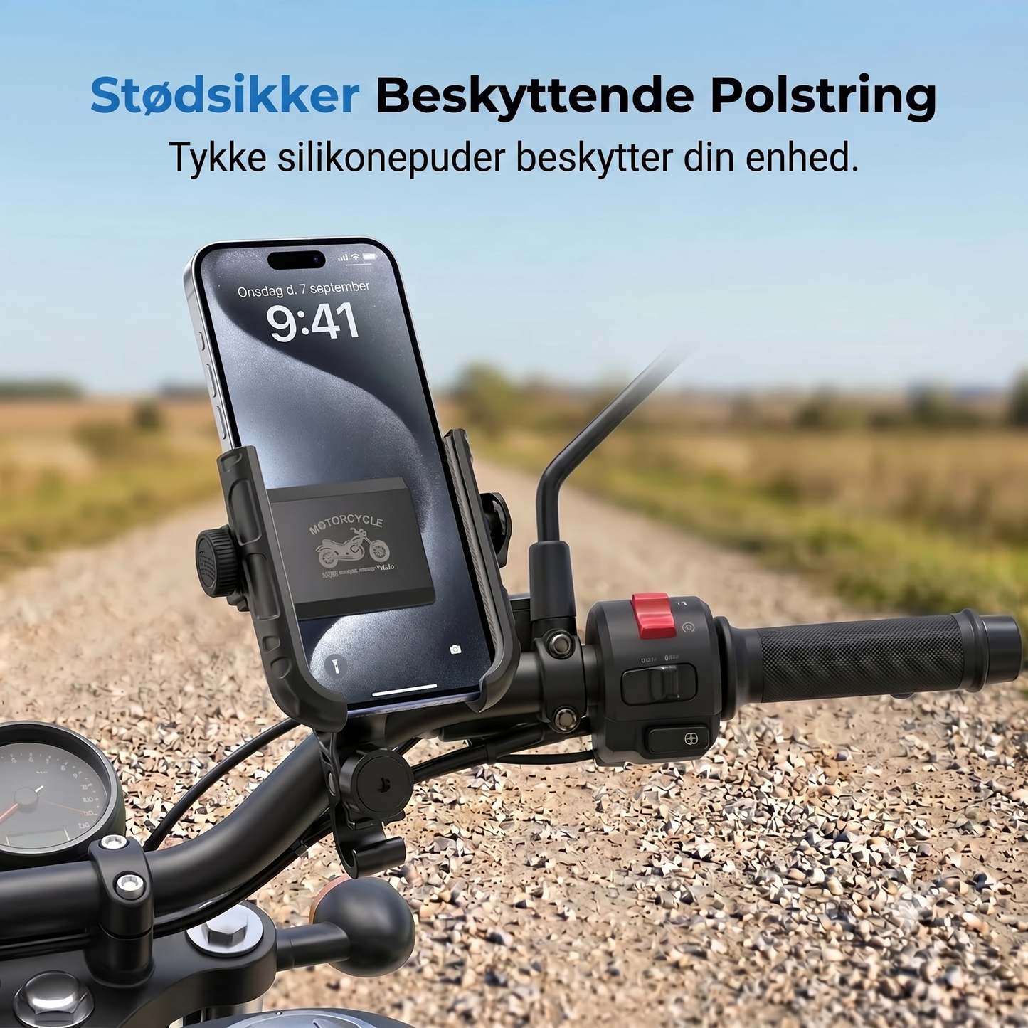 Cypkelholder med klikmontering og sikker lås