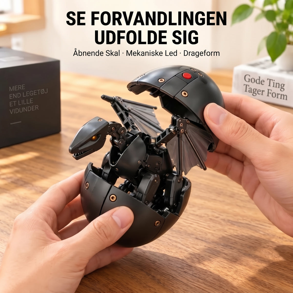 DragonMorph mekanisk æg der forvandles til en drage