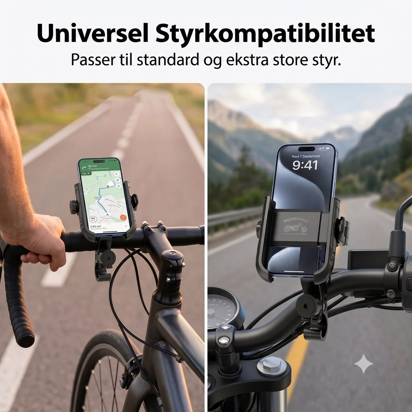 Cypkelholder med klikmontering og sikker lås