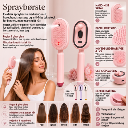 SprayBrush elektrisk spraybørste med nanotåge