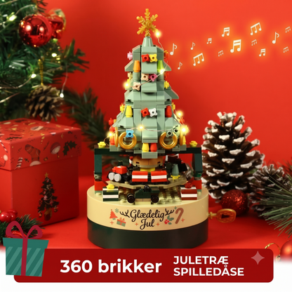 Bevægelig juletræ af byggesten