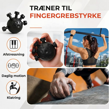 Gribestyrketræningsbold til fingre og hænder
