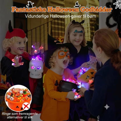 Sæt med 50 Halloween LED-ringe