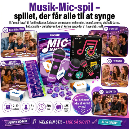 Music Mic Game-selskabsspil med mikrofon