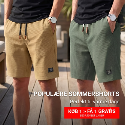 Herre sommershorts med elastisk talje