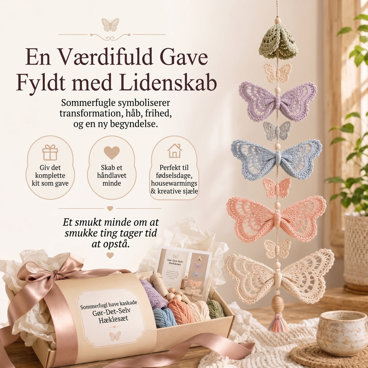 DIY-hæklesæt til ophængsdekoration