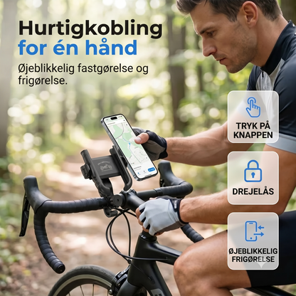 Cypkelholder med klikmontering og sikker lås