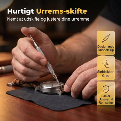 Urreparationssæt til udskiftning af rem og batteri