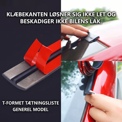 Gummitætningsliste til bil der kan skæres til i ønsket mål