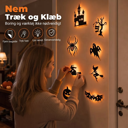 Selvlysende Halloween-vægklistermærker