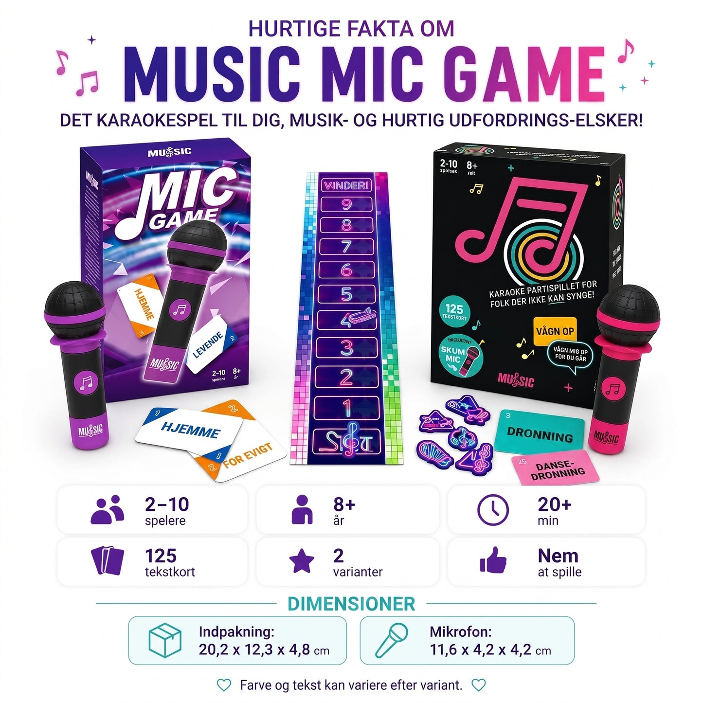 Music Mic Game-selskabsspil med mikrofon