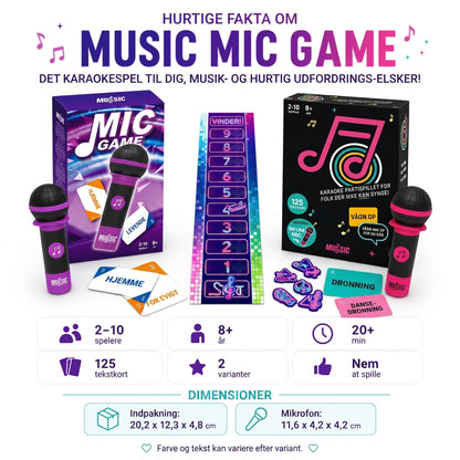 Music Mic Game-selskabsspil med mikrofon