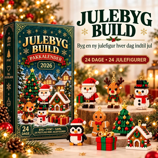 Christmas Build adventskalender med byggelige julefigurer