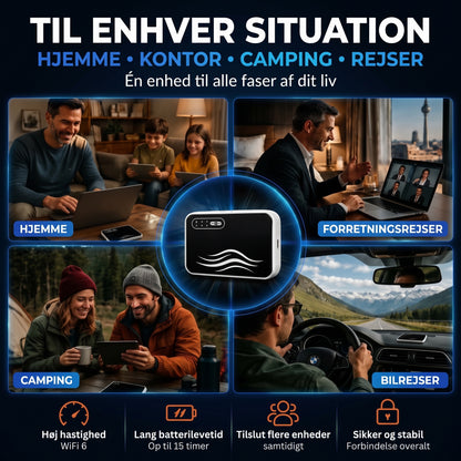 Bærbart WiFi-hotspot til internet i hele verden