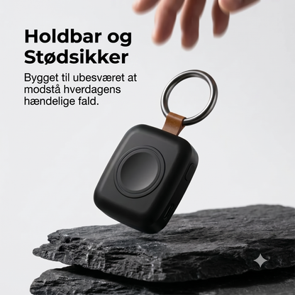 Kompakt magnetisk 1200 mAh smartwatch powerbank med nøglering